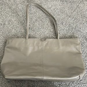 Latico simple gray leather tote